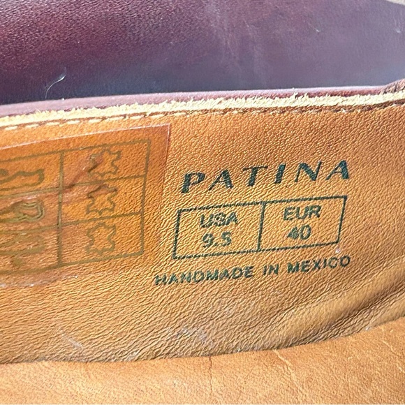 Portland Leather Patina Pointed Toe Loafer Brown size 9.5 - Picture 9 of 10